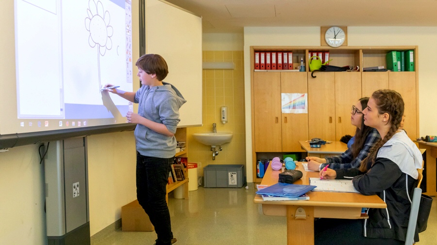 Interaktive Whiteboards in den Klassen